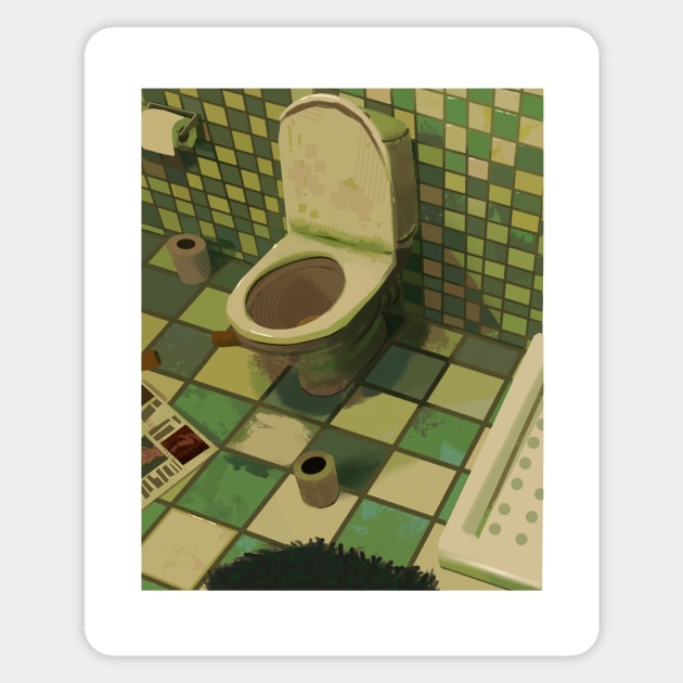 Toilet Sticker by DMurrayArtist